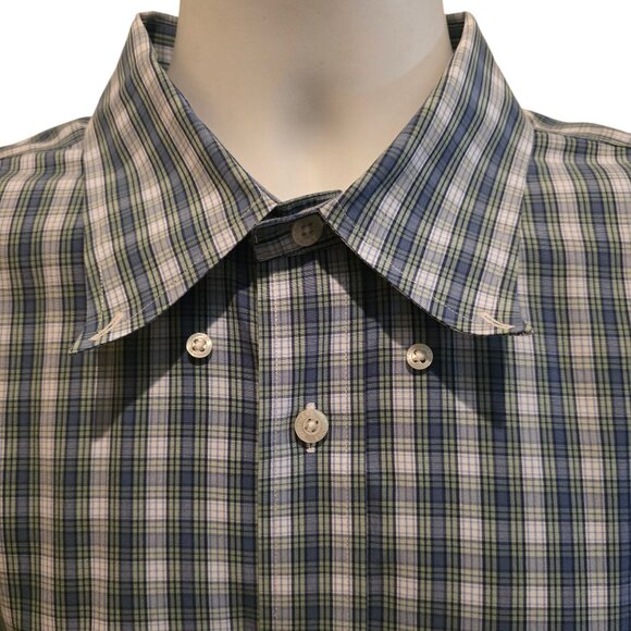 Brooks Brothers Men's Plaid Short Sleeve Cotton Button-Down Shirt Size XL - Picture 2 of 8